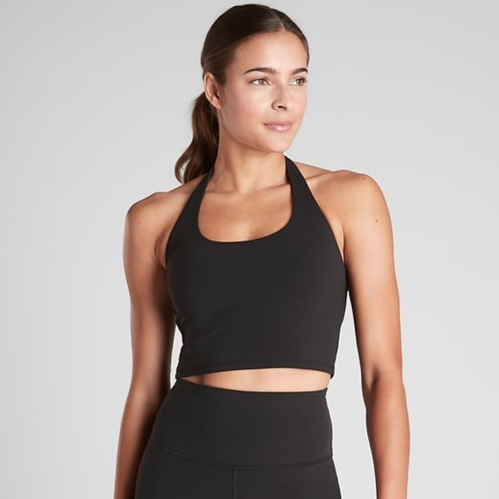 Athleta Powervita Halter Crop Top